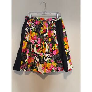 Maximalist A Line Skirt Womens Size M Statement Floral Y2K